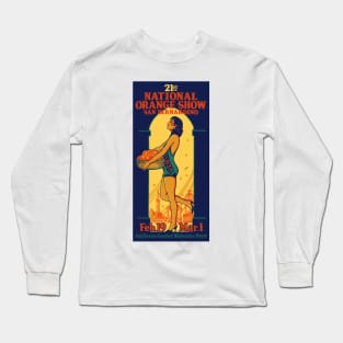 21st National Orange Show Vintage Poster 1931 Long Sleeve T-Shirt